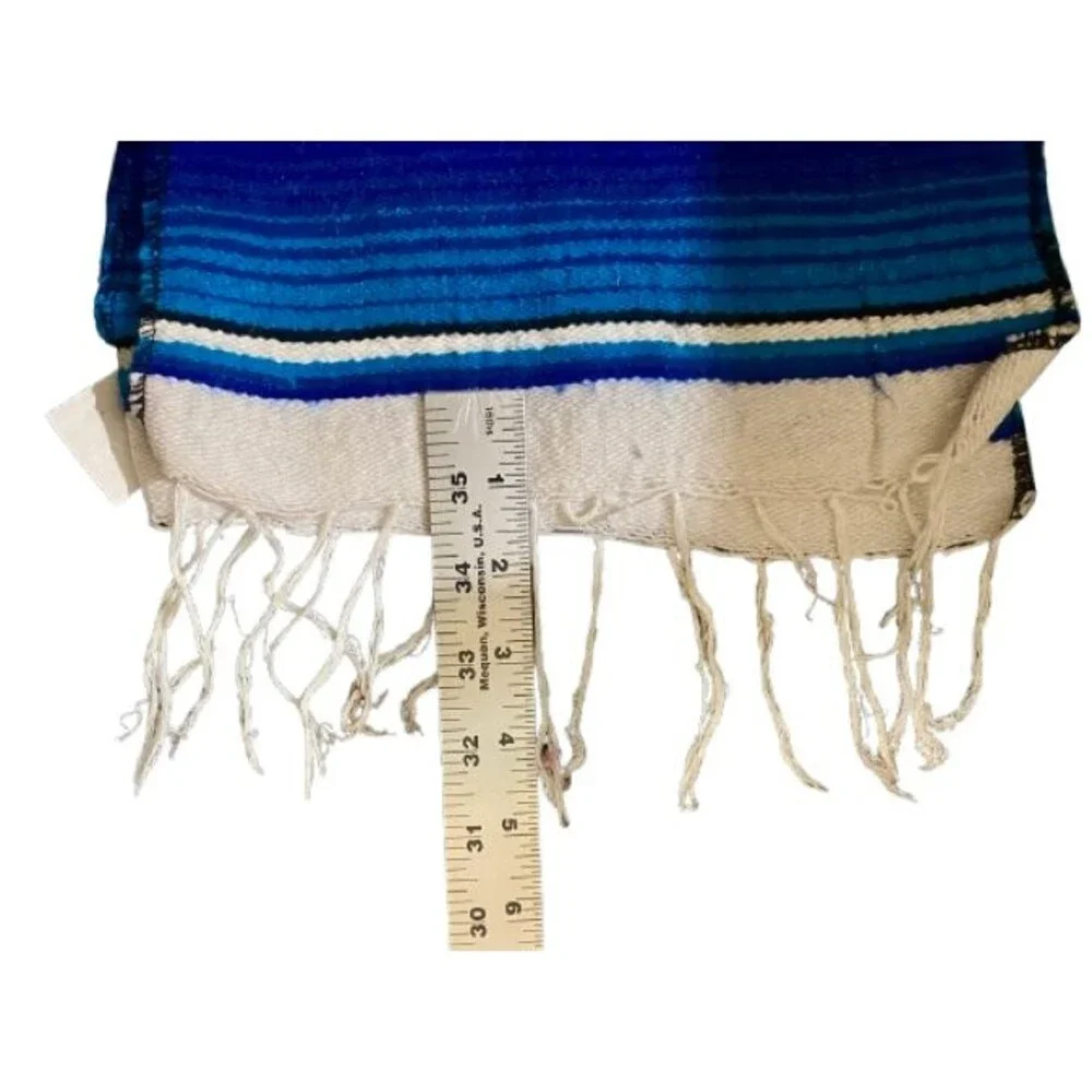 Serape Striped Cloak Shawl Wrap Frock Capote Scarf Manteau Mantle Table Runner